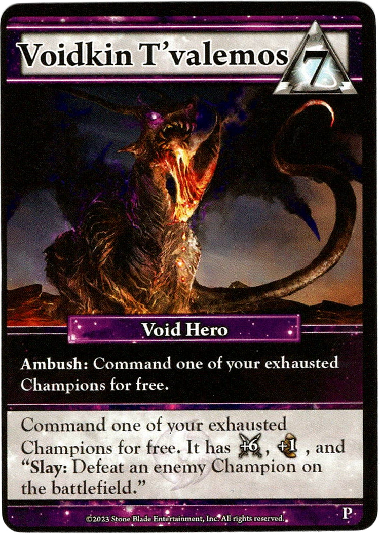 Ascension Tactics: Voidkin T'valemos Promo Card