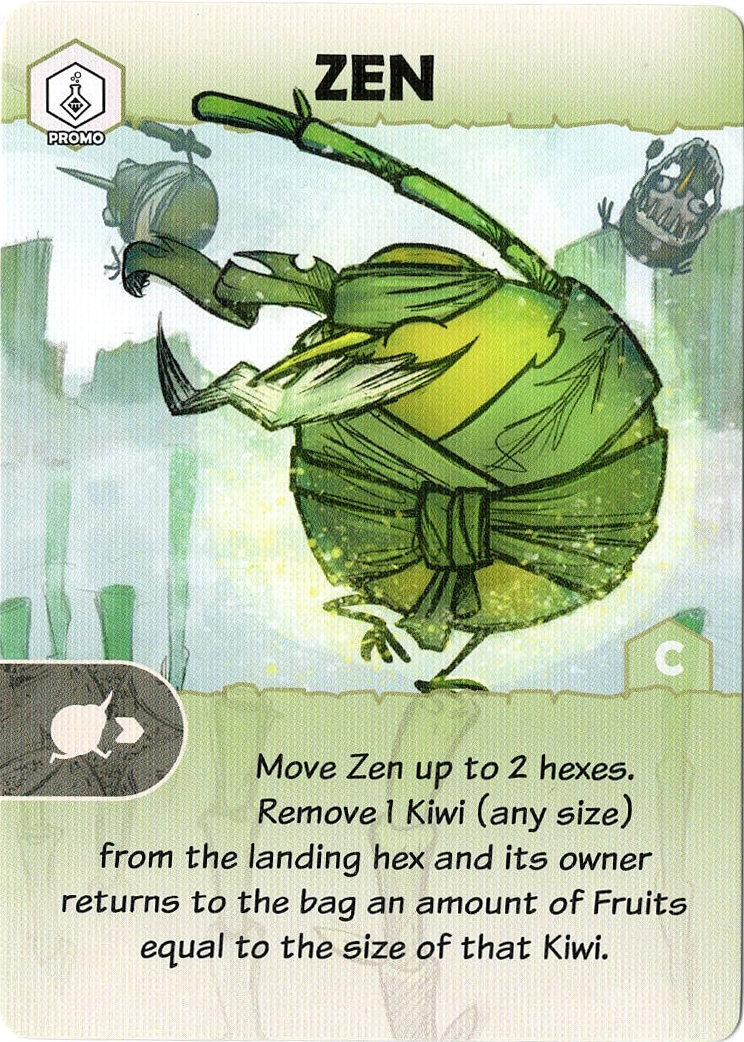 Kiwi Chow Down: Zen Promo Card