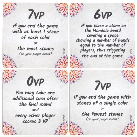 Mandala Stones: Dice Tower 2021 Objective Cards
