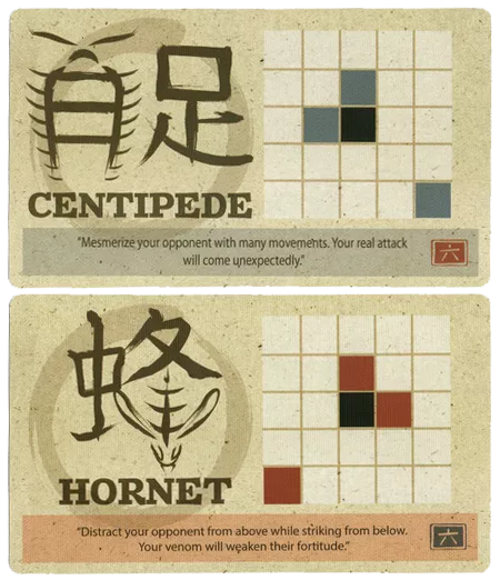 Onitama: Hornet and Centipede Promo Cards