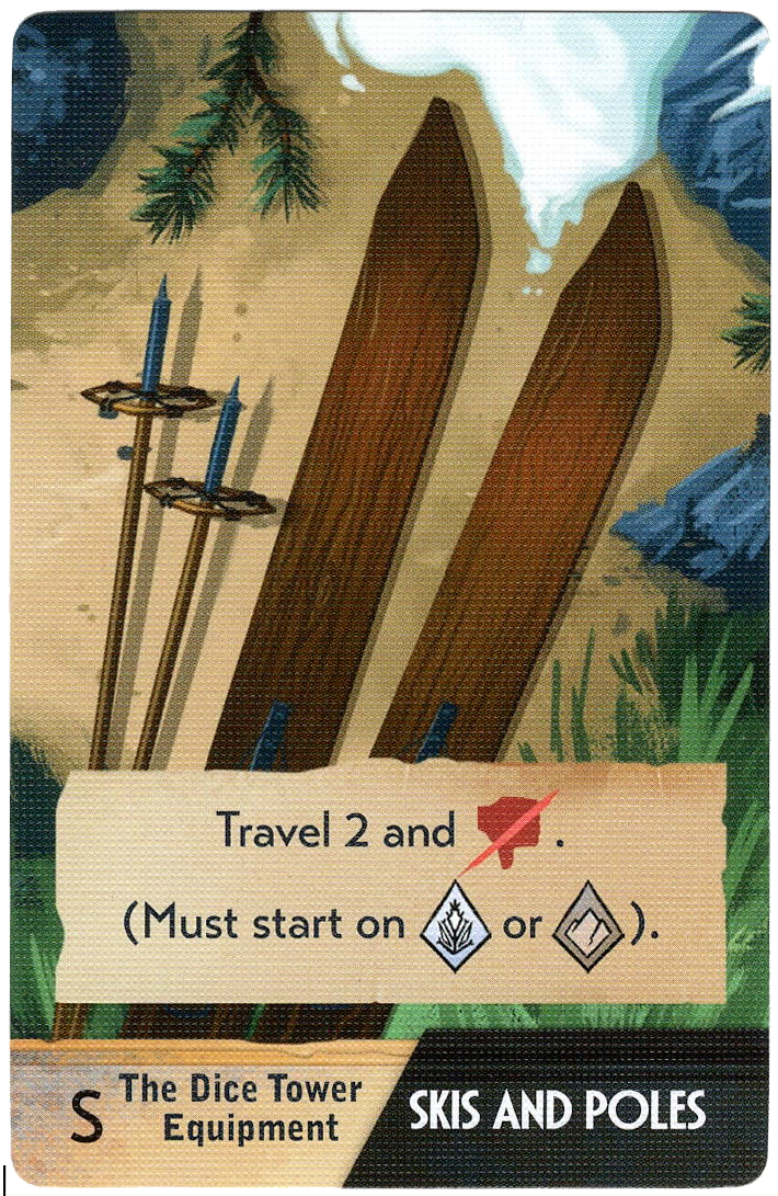 Sleeping Gods: Distant Skies – Skis and Poles Promo Card