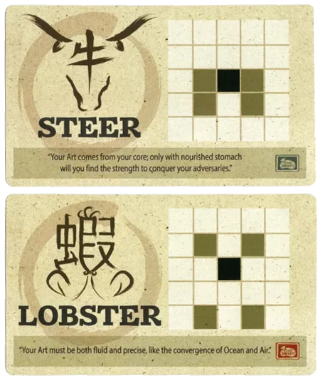 Onitama: Steer and Lobster Promo Cards