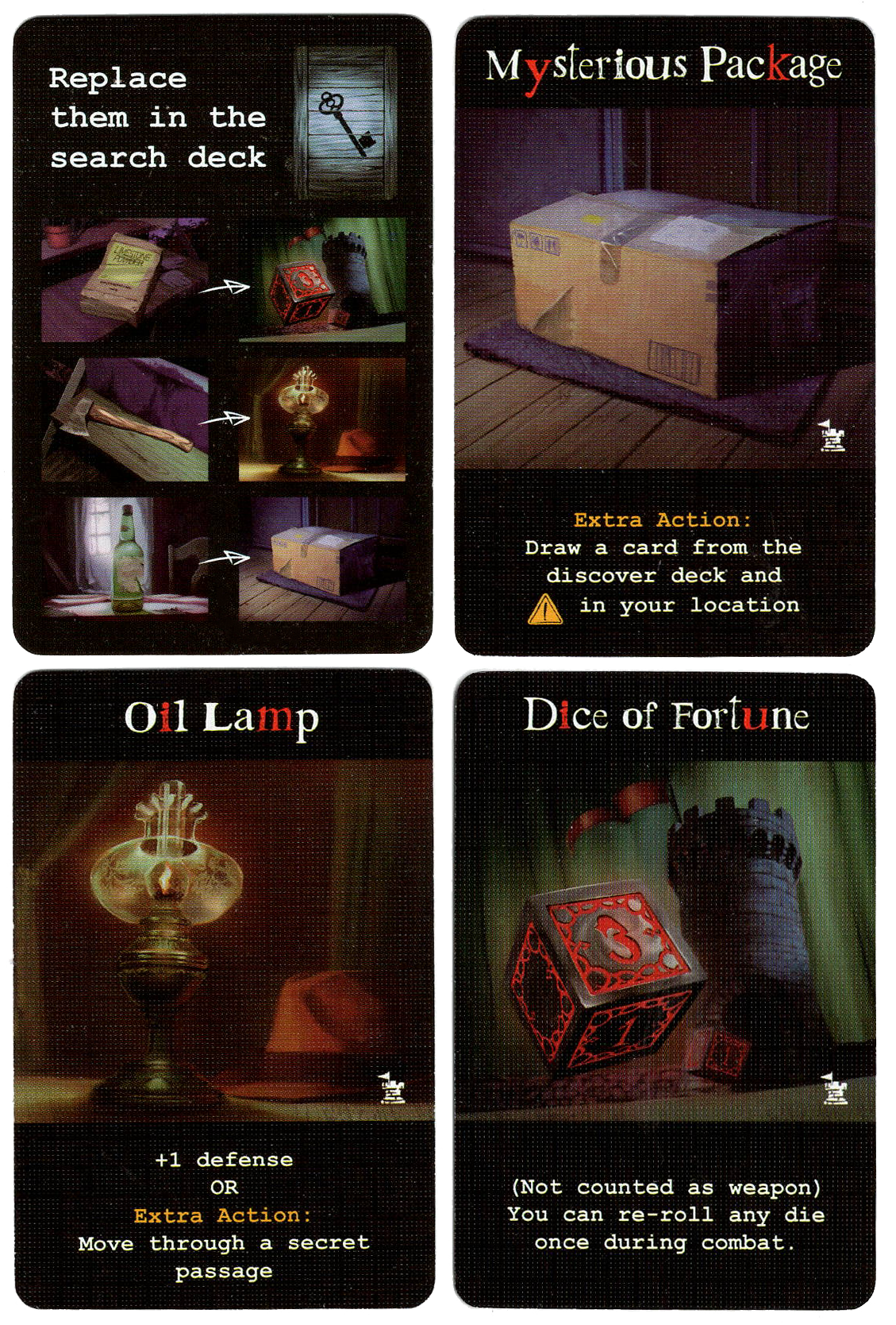 Terrorscape: Dice Tower Edition Variant Search Item Cards