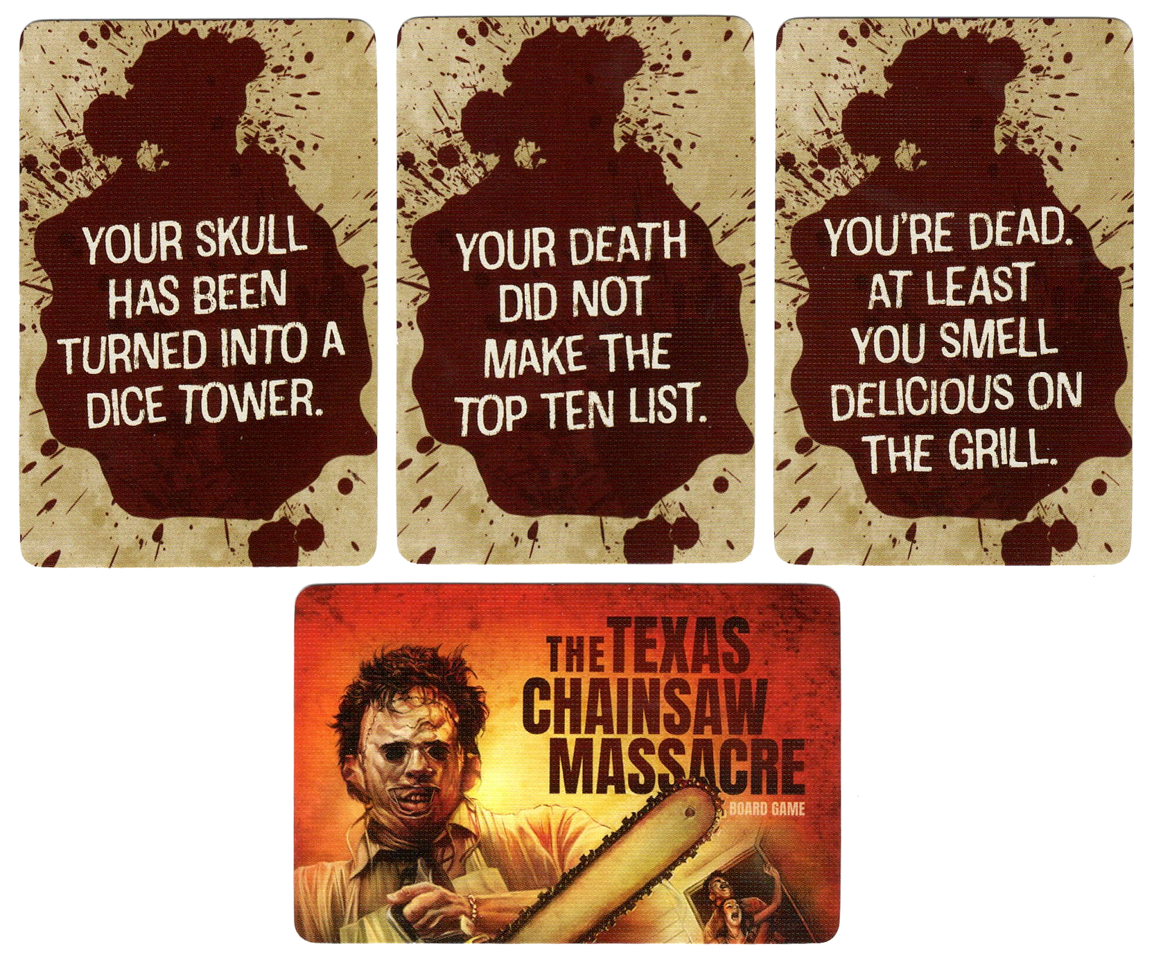 The Texas Chainsaw Massacre Board Game: Dice Tower 2023 Promo Death Cards