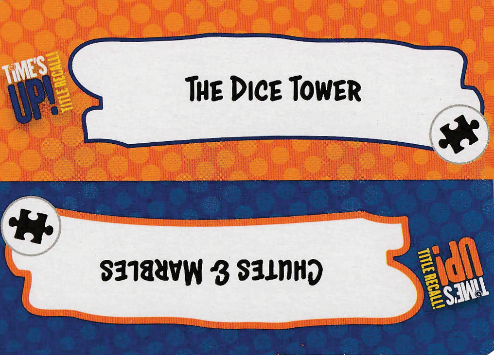 Time's Up! Title Recall!: Dice Tower 2022 Promo Card