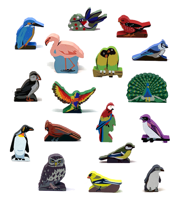 Wingspan: Player Bird Token Sets (Meeple Source)