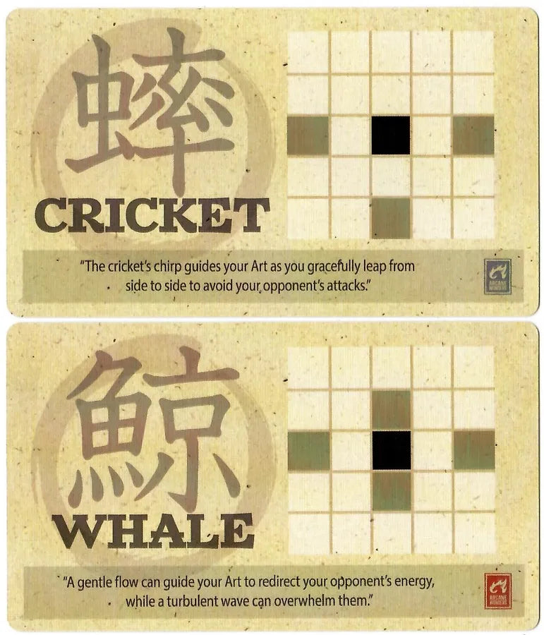 Onitama: Whale and Cricket Promo Cards